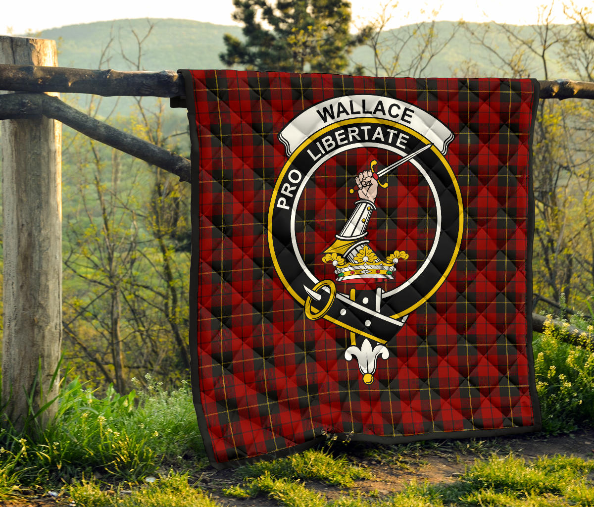 Wallace Tartan Crest Quilt - SP