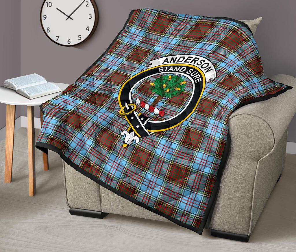 Anderson Ancient Tartan Crest Quilt