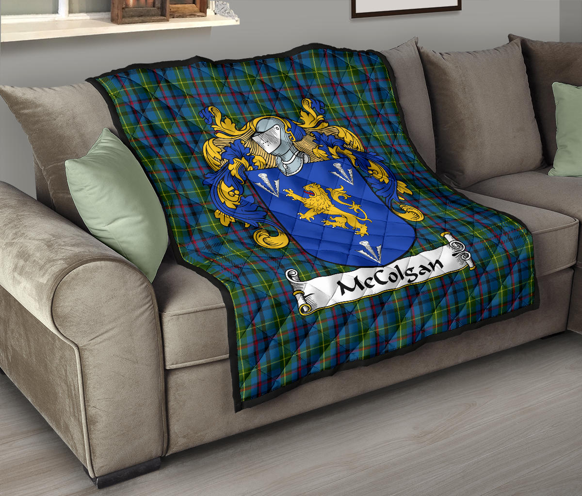 McColgan Tartan Crest Quilt