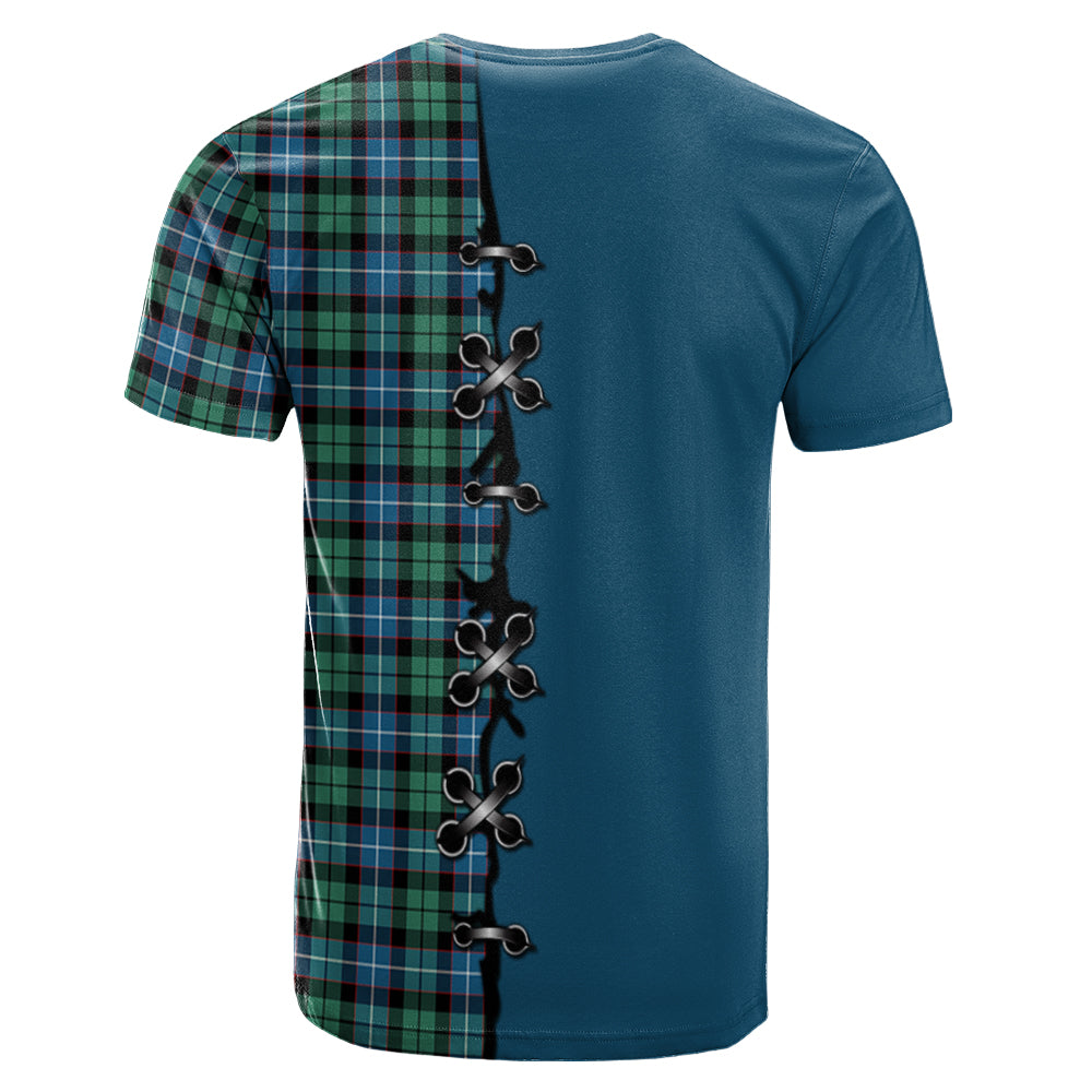 Galbraith Ancient Tartan T-shirt - Lion Rampant And Celtic Thistle Style