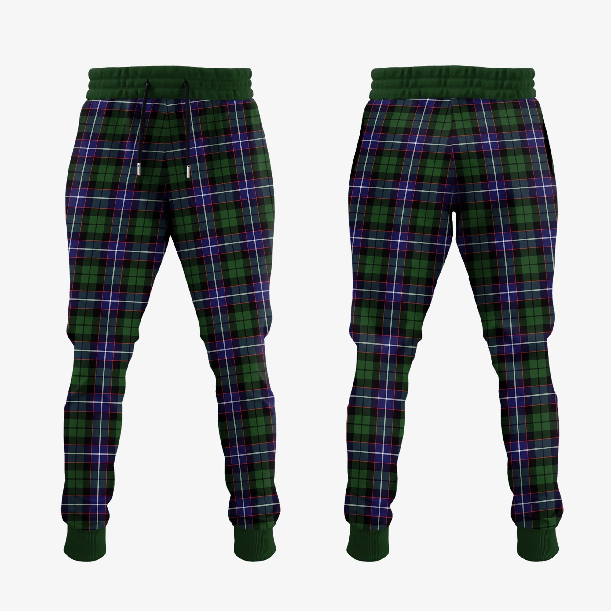 Galbraith Modern Tartan Crest Jogger Sweatpants