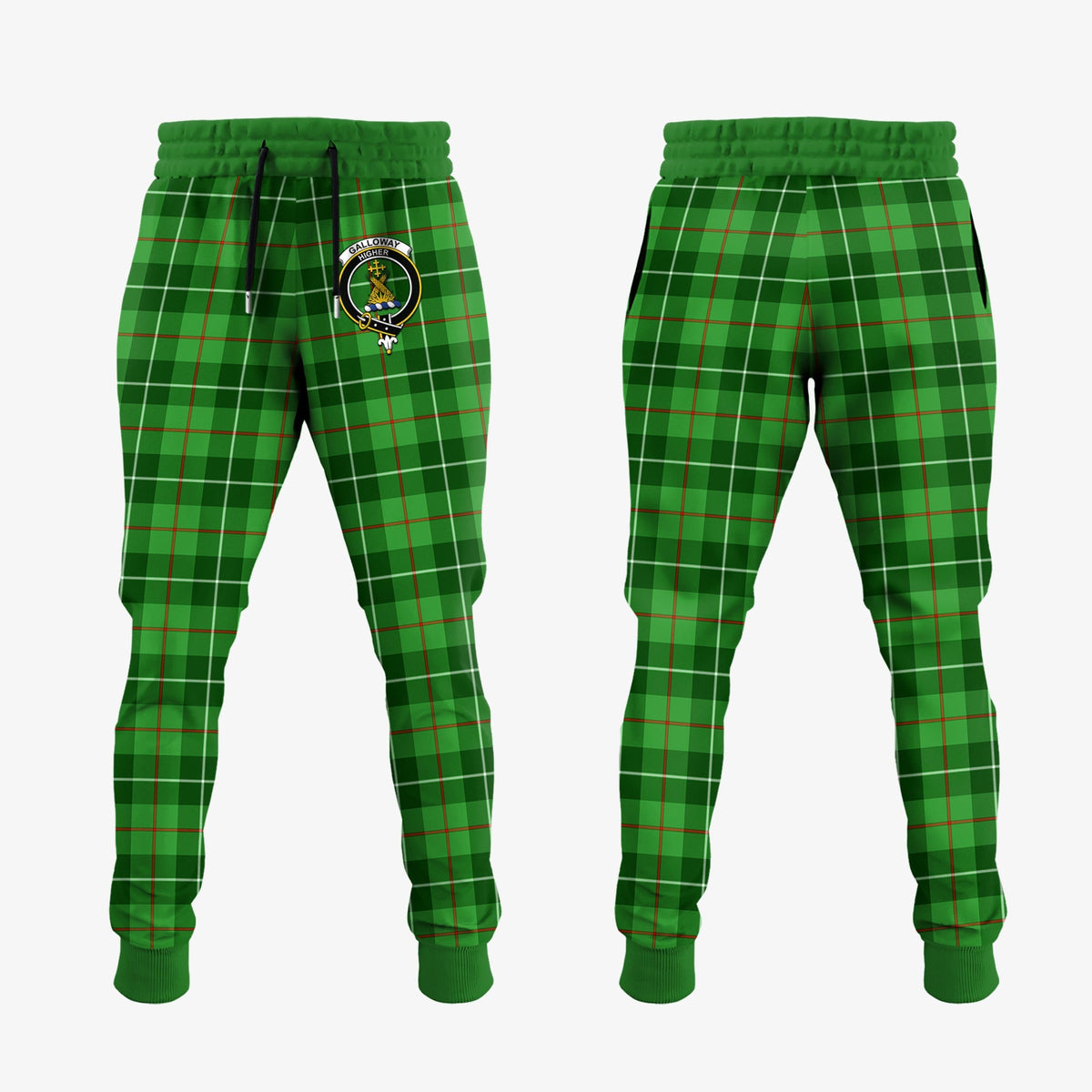 Galloway Tartan Crest Jogger Sweatpants