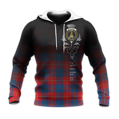 Galloway Red Tartan Hoodie - Alba Celtic Style