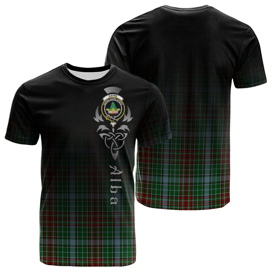 Gayre Tartan Crest T-shirt - Alba Celtic Style