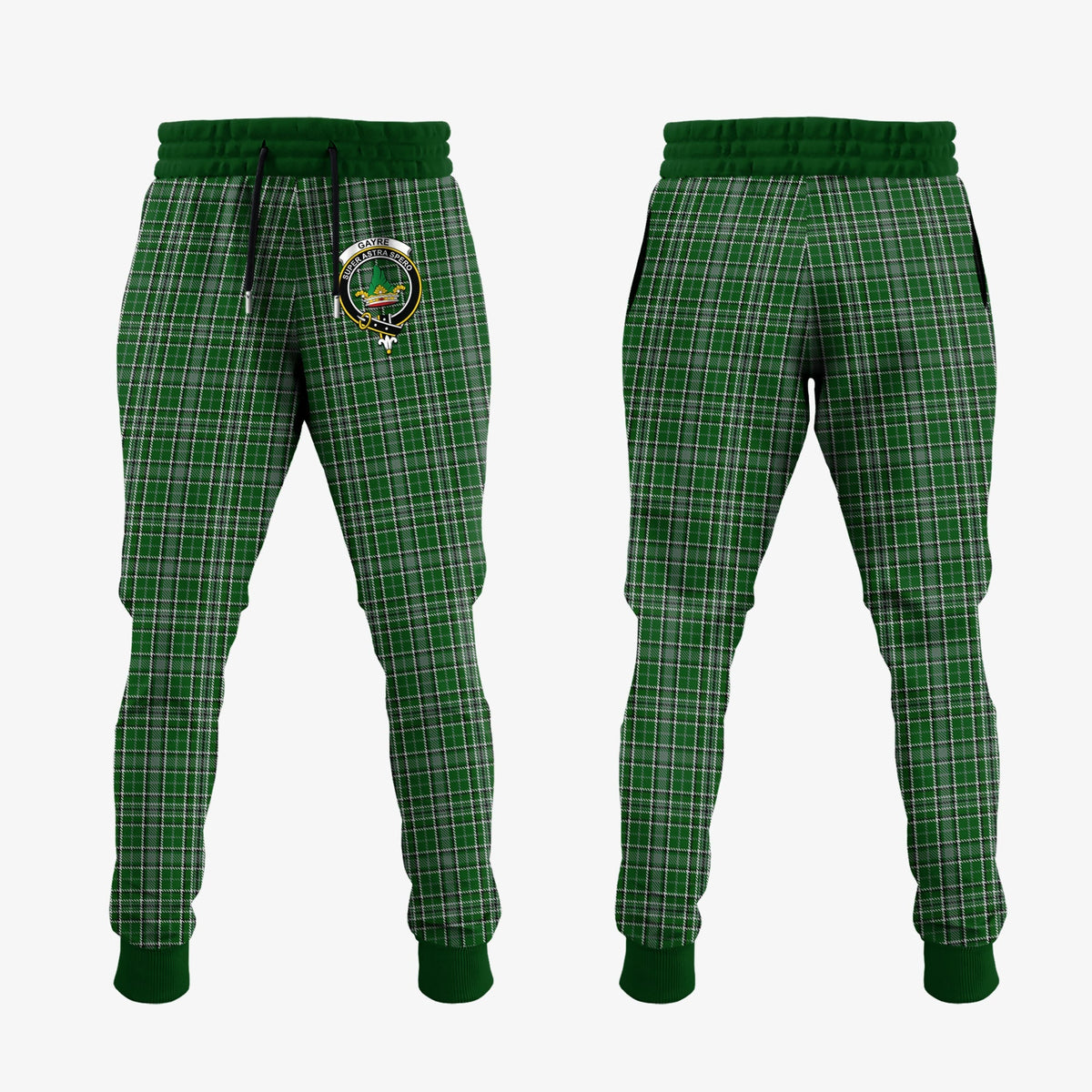 Gayre Dress Tartan Crest Jogger Sweatpants