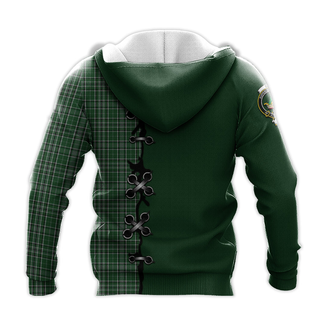 Gayre Dress Tartan Hoodie - Lion Rampant And Celtic Thistle Style