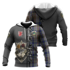 Gayre Hunting Tartan Hoodie - Lion Rampant And Celtic Thistle Style