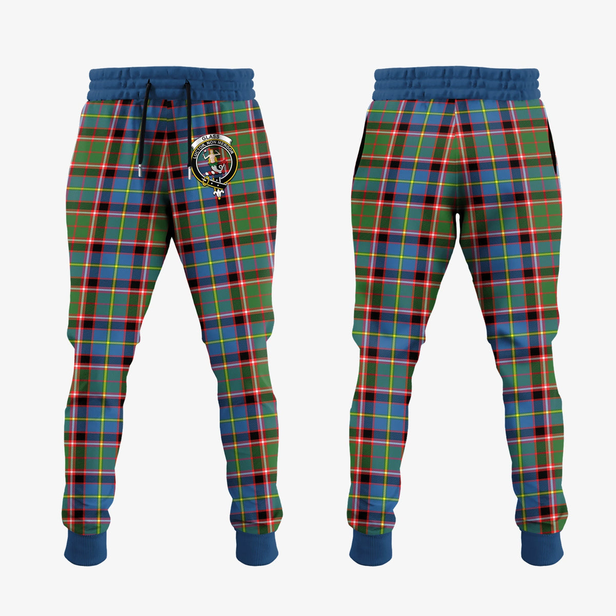 Glass Tartan Crest Jogger Sweatpants