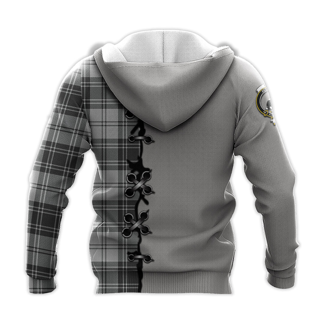 Glen Tartan Hoodie - Lion Rampant And Celtic Thistle Style