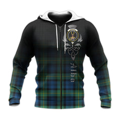 Gordon Ancient Tartan Hoodie - Alba Celtic Style