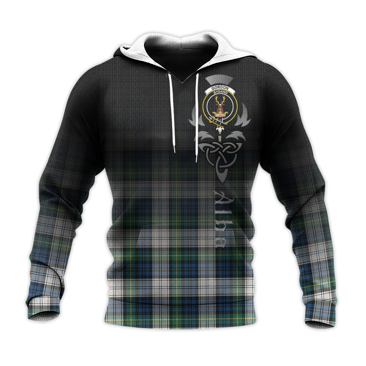 Gordon Dress Ancient Tartan Hoodie - Alba Celtic Style