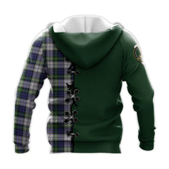 Gordon Dress Modern Tartan Hoodie - Lion Rampant And Celtic Thistle Style