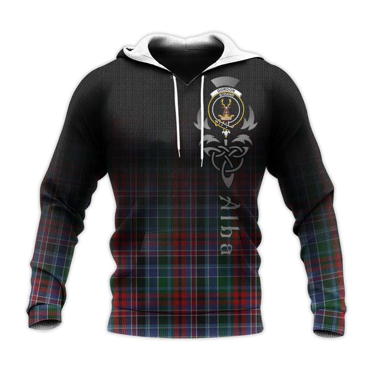 Gordon Red Tartan Hoodie - Alba Celtic Style