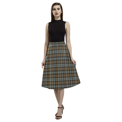 Gordon Weathered Tartan Aoede Crepe Skirt