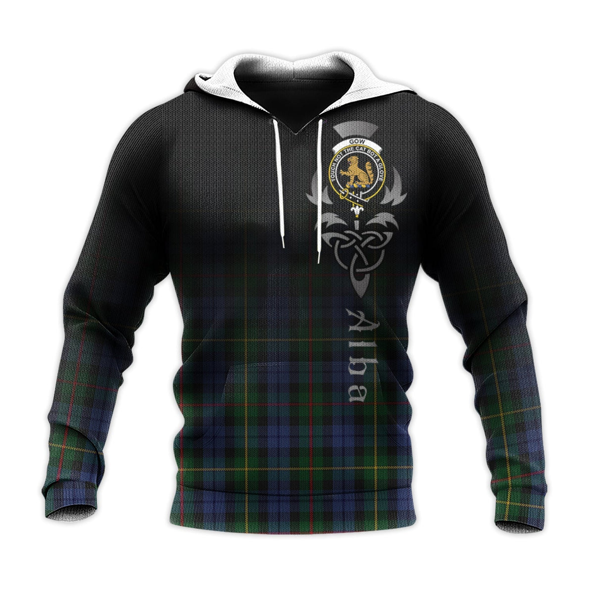 Gow Hunting Tartan Hoodie - Alba Celtic Style