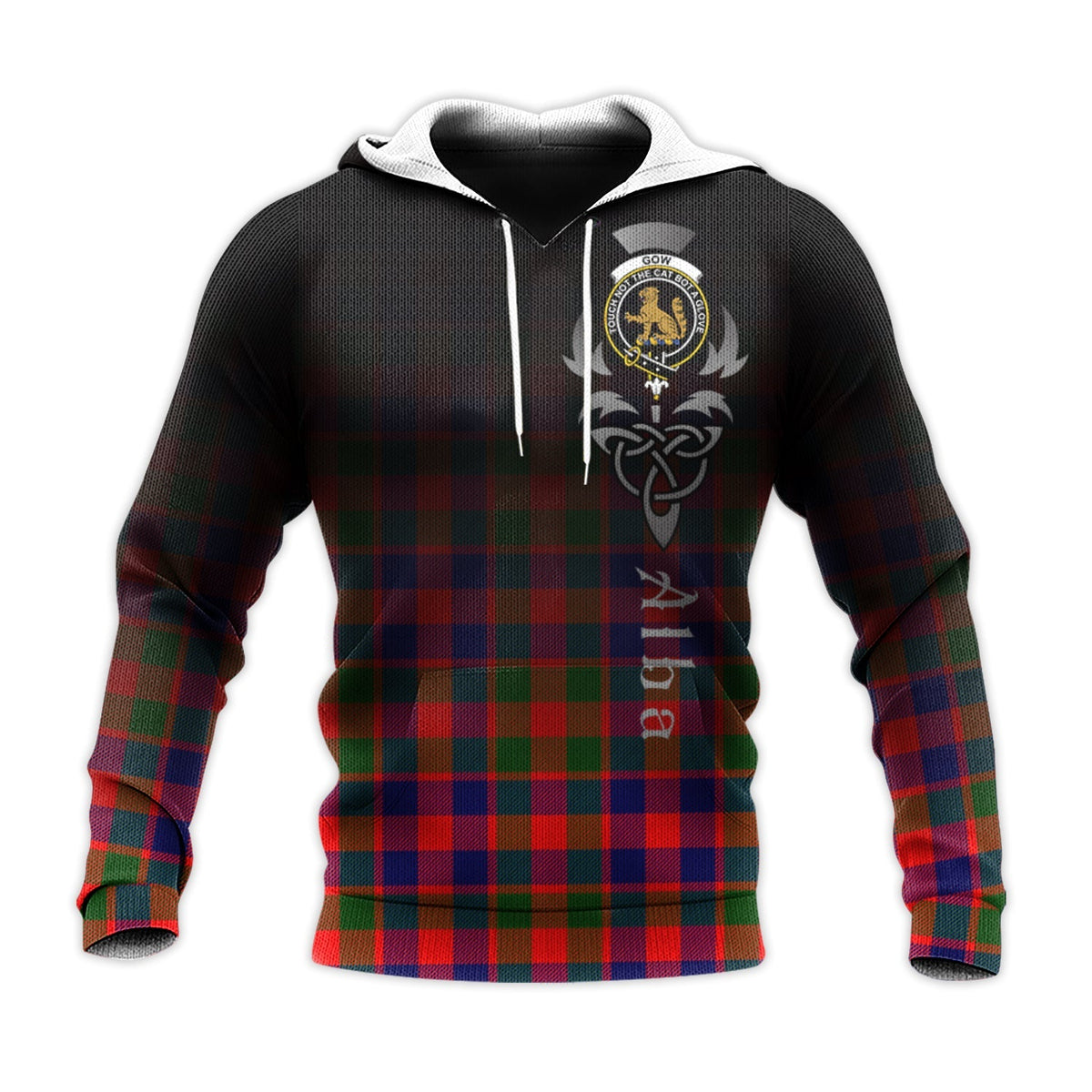 Gow Modern Tartan Hoodie - Alba Celtic Style