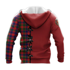 Gow Modern Tartan Hoodie - Lion Rampant And Celtic Thistle Style