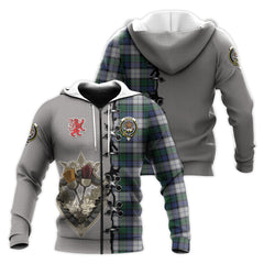 Graham Dress Tartan Hoodie - Lion Rampant And Celtic Thistle Style