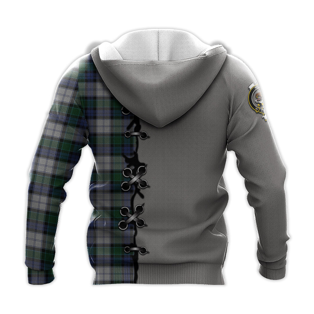 Graham Dress Tartan Hoodie - Lion Rampant And Celtic Thistle Style