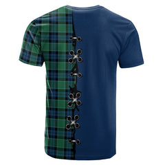 Graham of Menteith Ancient Tartan T-shirt - Lion Rampant And Celtic Thistle Style