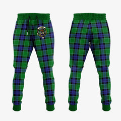 Graham Of Menteith Modern Tartan Crest Jogger Sweatpants