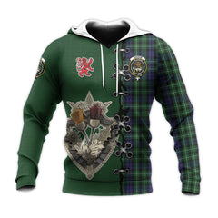 Graham of Montrose Tartan Hoodie - Lion Rampant And Celtic Thistle Style