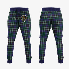 Graham Of Montrose Modern Tartan Crest Jogger Sweatpants