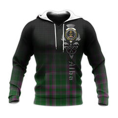 Gray Hunting Tartan Hoodie - Alba Celtic Style