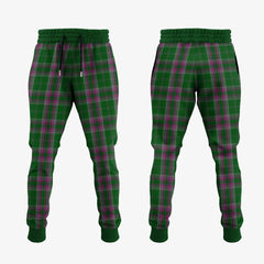 Gray Hunting Tartan Crest Jogger Sweatpants