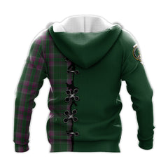 Gray Hunting Tartan Hoodie - Lion Rampant And Celtic Thistle Style