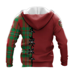 Grierson Tartan Hoodie - Lion Rampant And Celtic Thistle Style