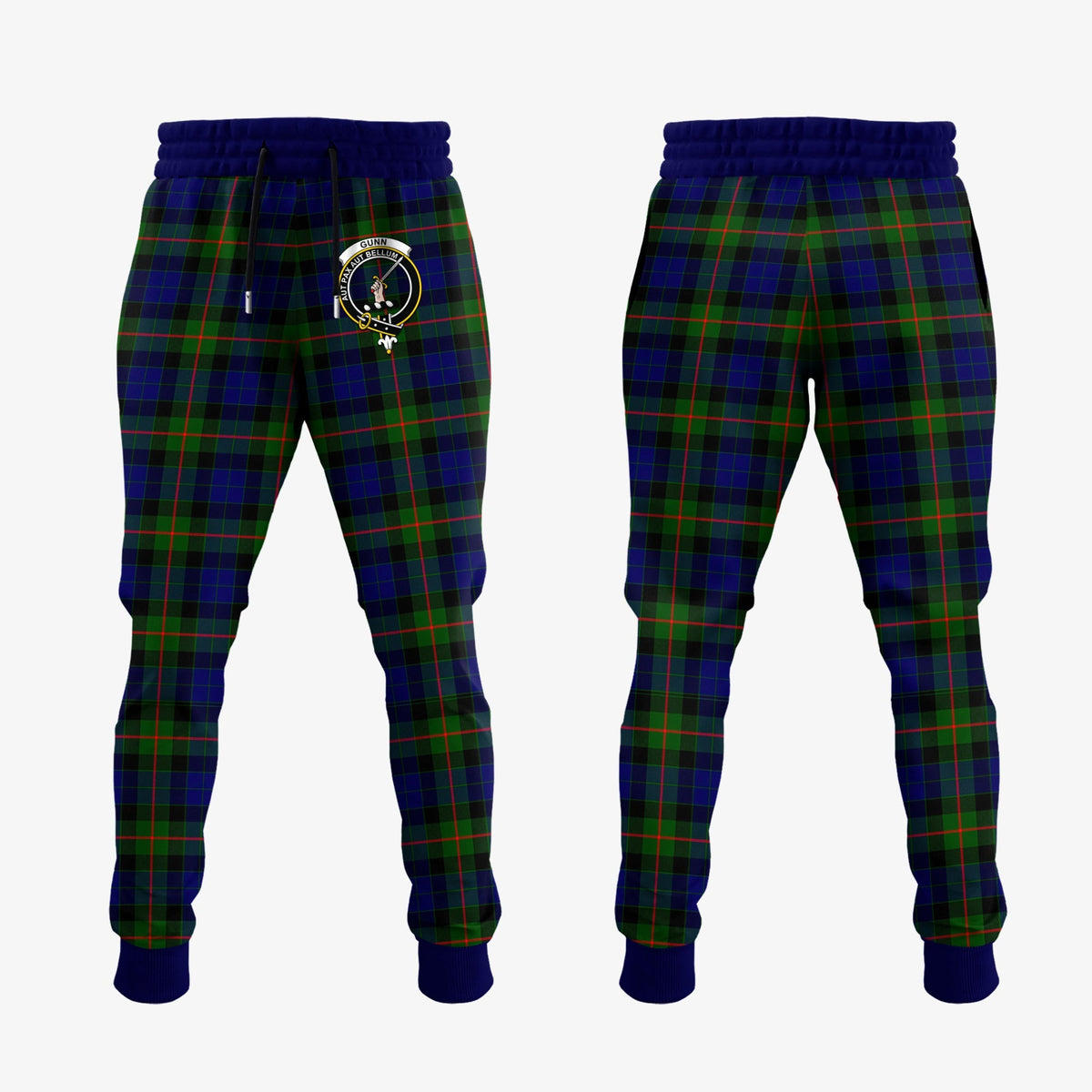 Gunn Modern Tartan Crest Jogger Sweatpants