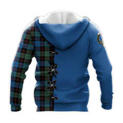 Guthrie Ancient Tartan Hoodie - Lion Rampant And Celtic Thistle Style