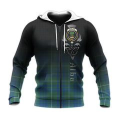 Hamilton Hunting Ancient Tartan Hoodie - Alba Celtic Style