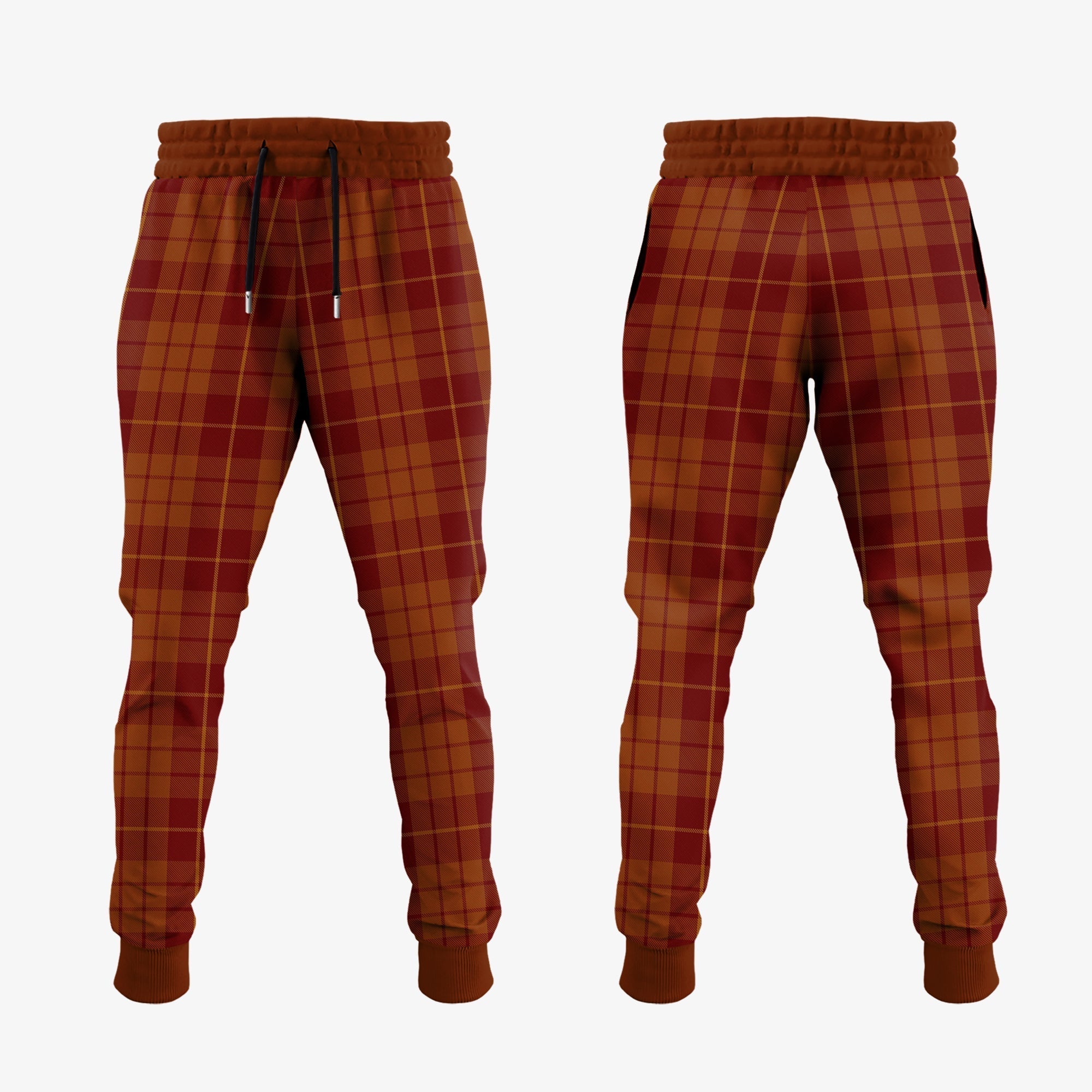 Hamilton Red Tartan Crest Jogger Sweatpants