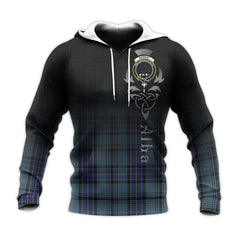 Hannay Blue Tartan Hoodie - Alba Celtic Style