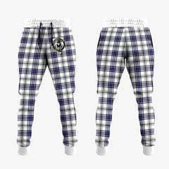 Hannay Modern Tartan Crest Jogger Sweatpants