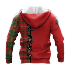 Hay Modern Tartan Hoodie - Lion Rampant And Celtic Thistle Style