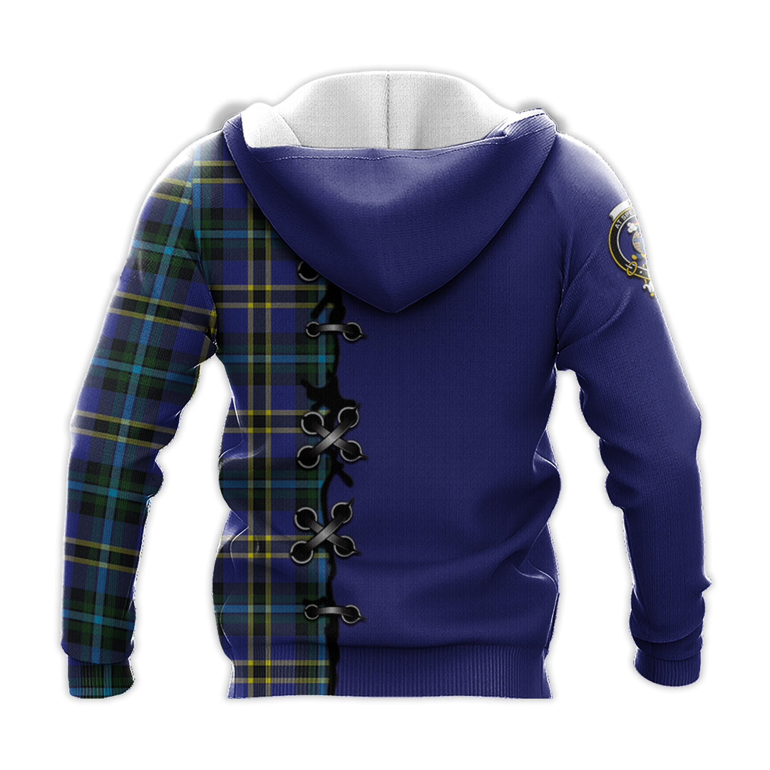 Hope Modern Tartan Hoodie - Lion Rampant And Celtic Thistle Style