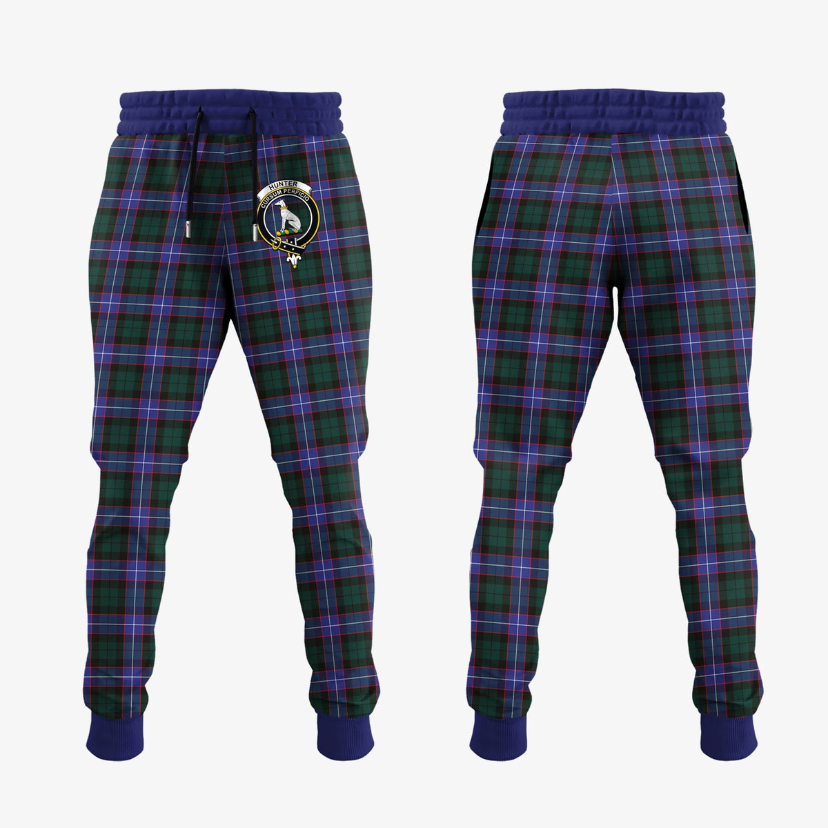 Hunter Modern Tartan Crest Jogger Sweatpants