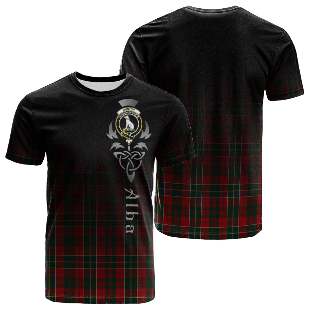 Hunter USA Tartan Crest T-shirt - Alba Celtic Style