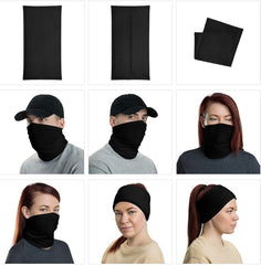 Black Grunge Neck Gaiter - Bandana