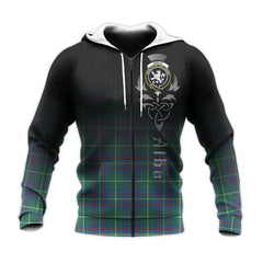 Inglis Ancient Tartan Hoodie - Alba Celtic Style