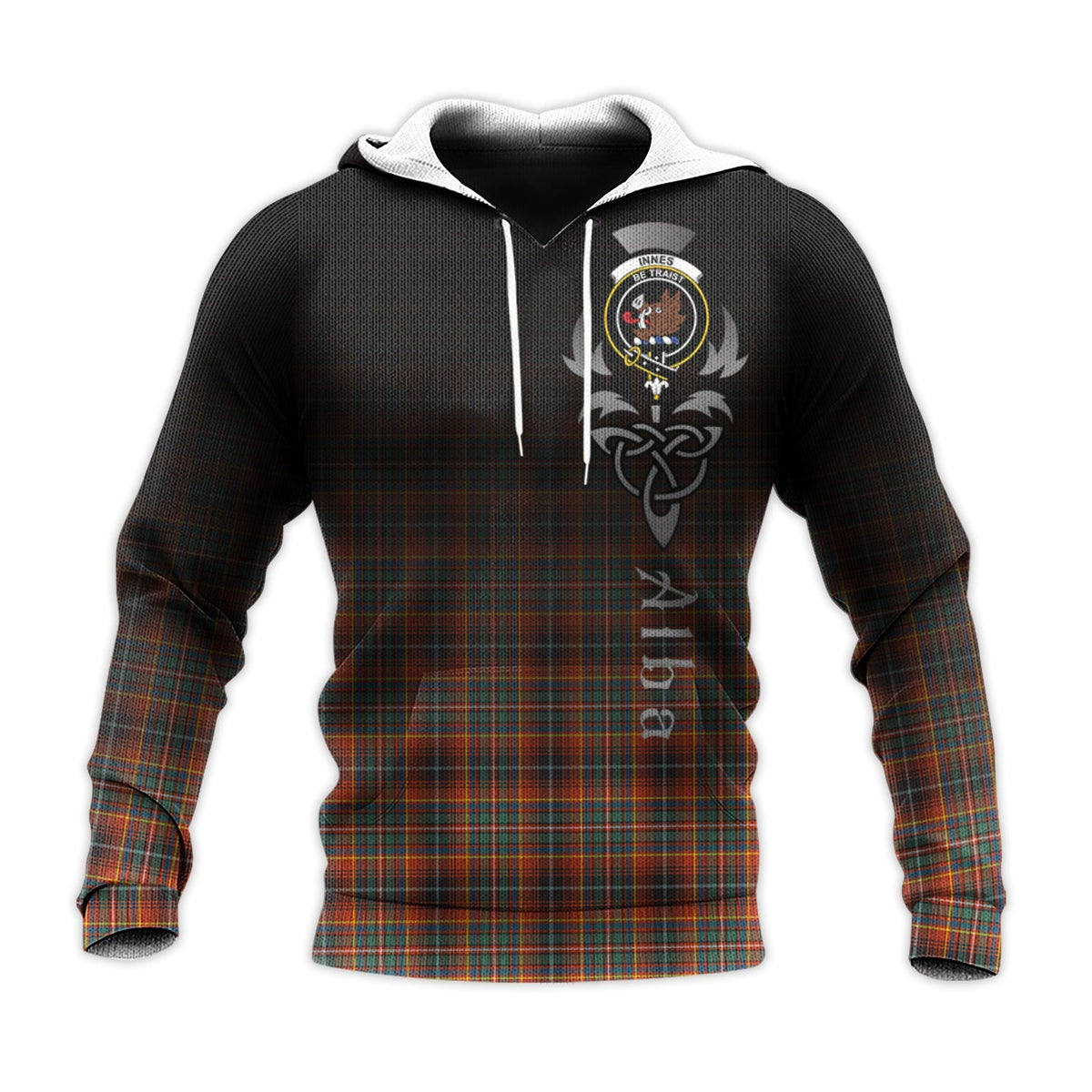 Innes Ancient Tartan Hoodie - Alba Celtic Style