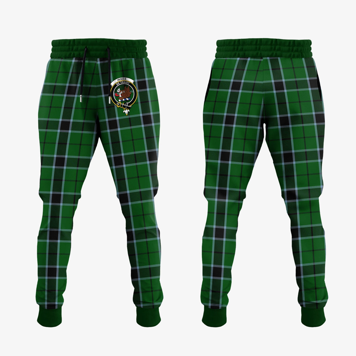 Innes Hunting Tartan Crest Jogger Sweatpants