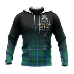 Irvine Ancient Tartan Hoodie - Alba Celtic Style