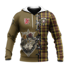 Jardine Tartan Hoodie - Lion Rampant And Celtic Thistle Style