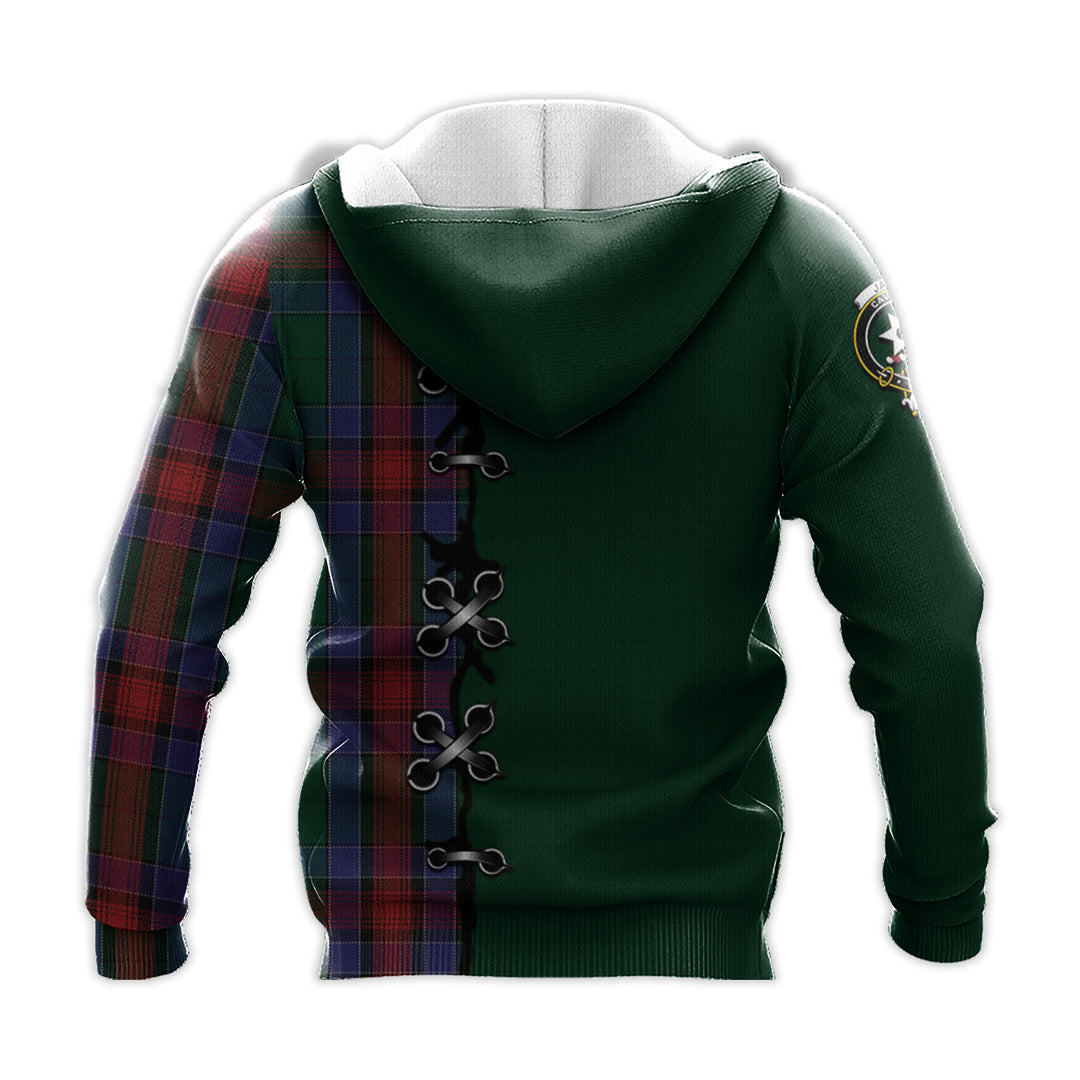 Jardine Dress Tartan Hoodie - Lion Rampant And Celtic Thistle Style