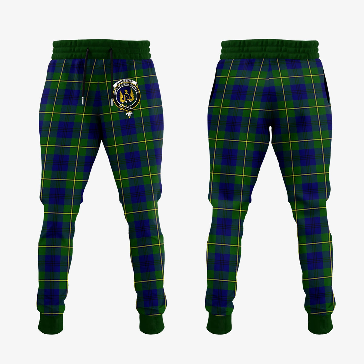 Johnston Modern Tartan Crest Jogger Sweatpants