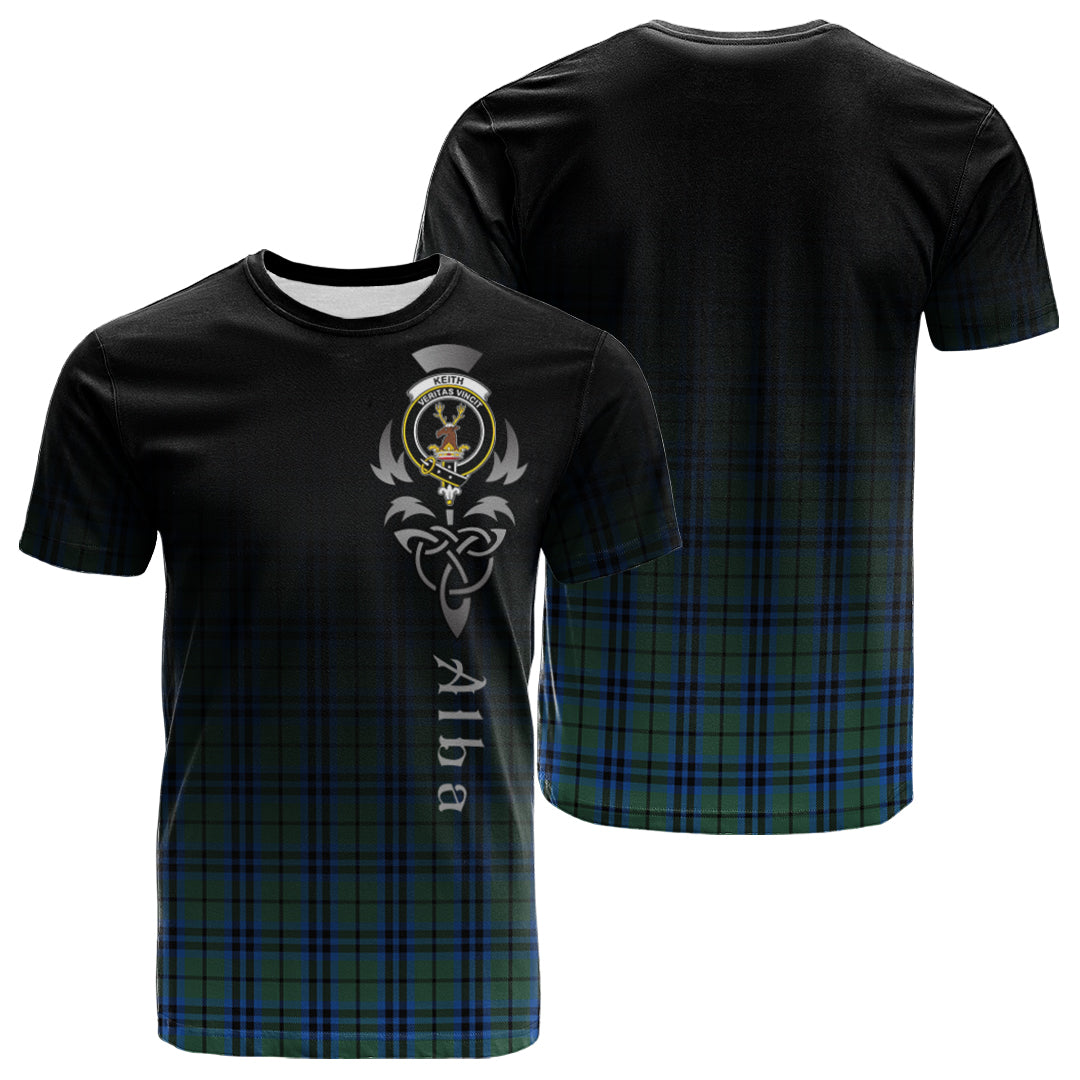 Keith Tartan Crest T-shirt - Alba Celtic Style
